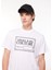 Bisiklet Yaka Beyaz Erkek T-Shirt 75GAHT09CJ00T003 1