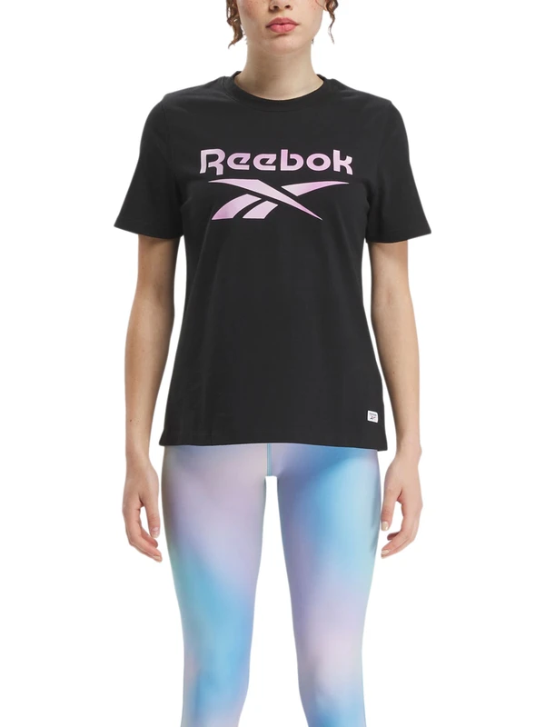 Reebok Gradıent Graphıc Tee Siyah Kadın Kısa Kol T-Shirt