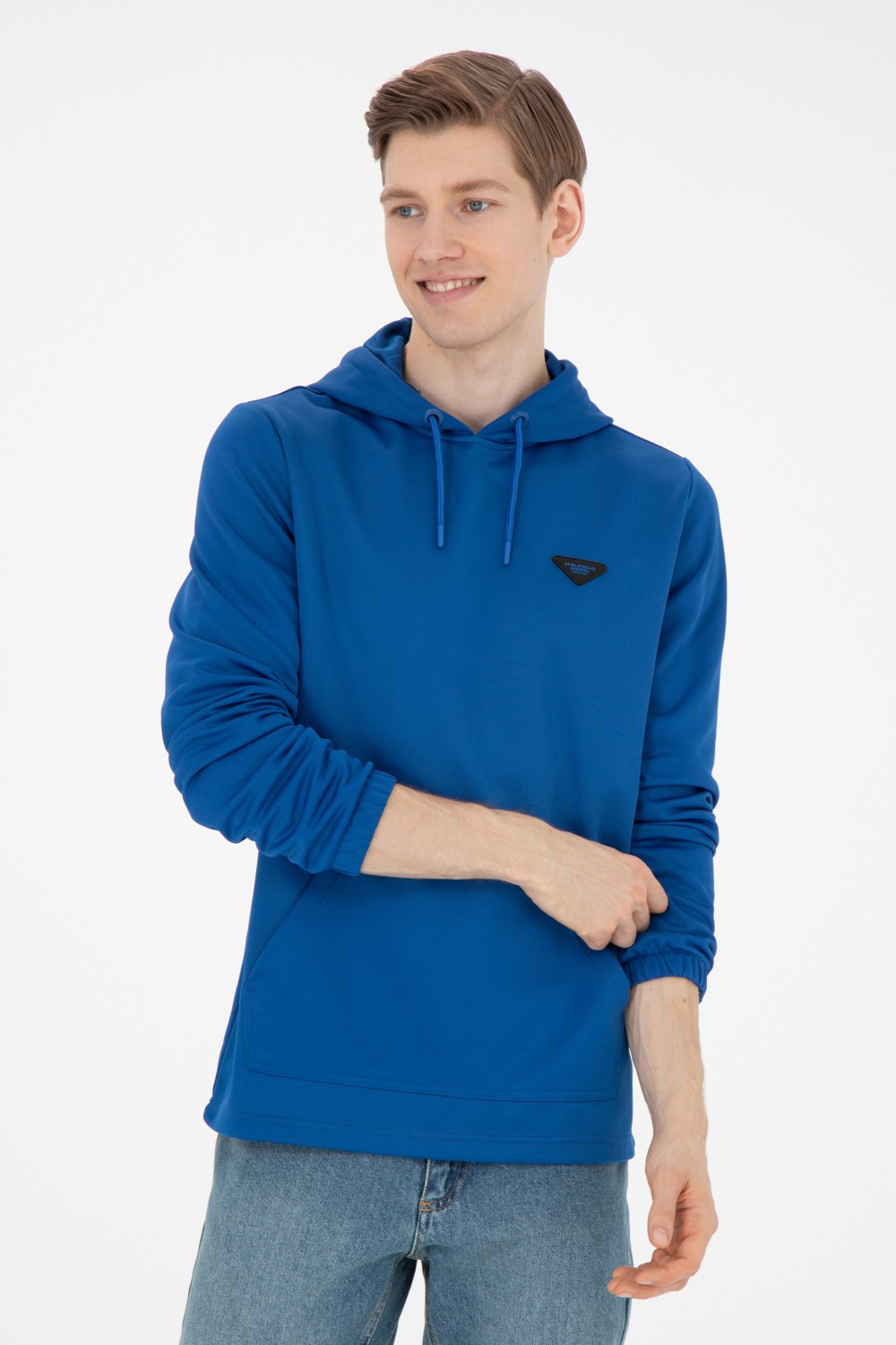 U.S. Polo Assn. Erkek Saks Sweatshirt 50277960-VR045 görsel 3