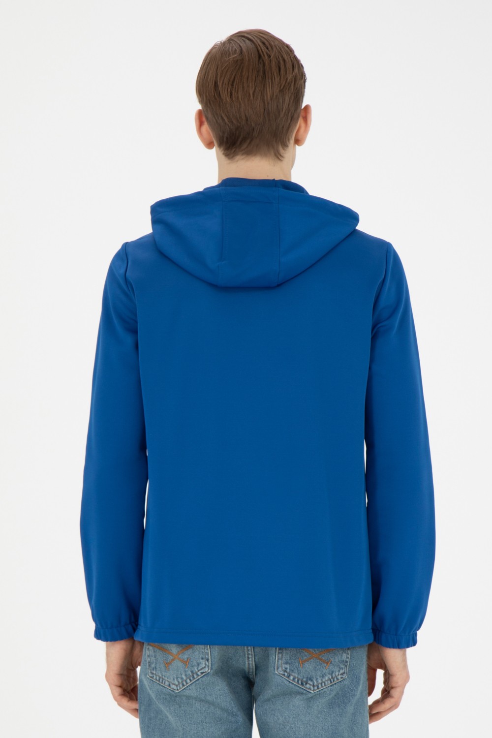 U.S. Polo Assn. Erkek Saks Sweatshirt 50277960-VR045 görsel 5