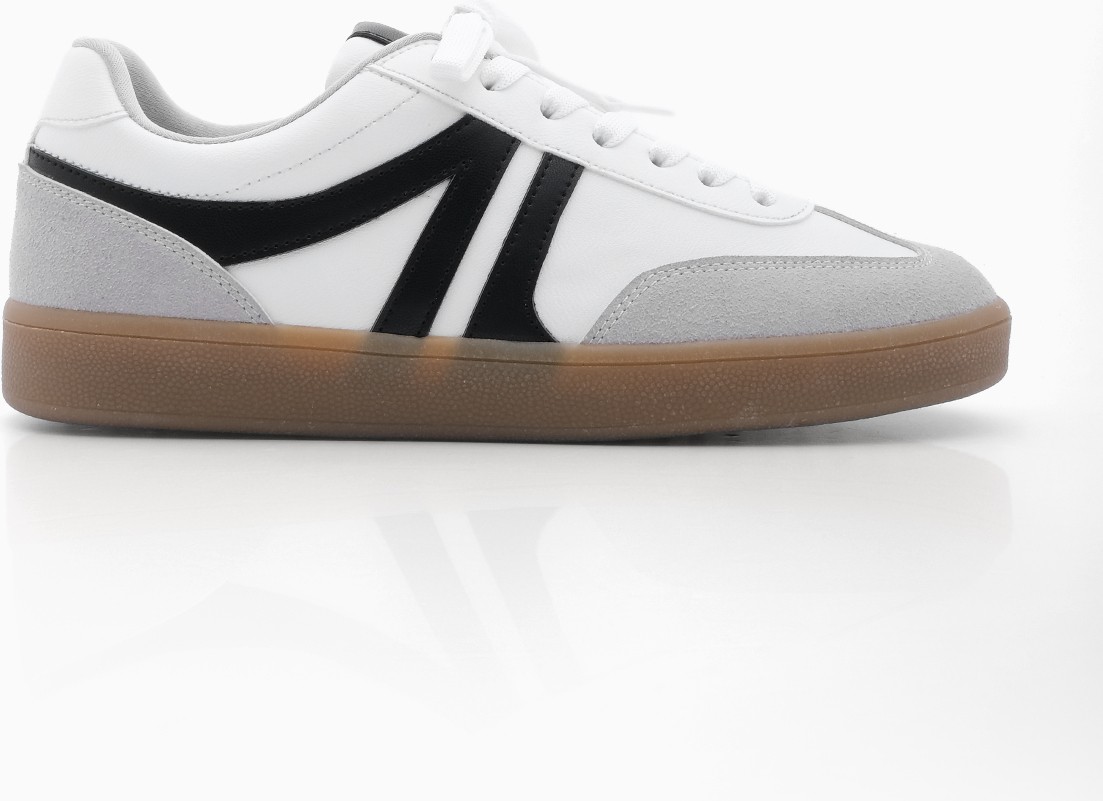 Marjin Kadın Sneaker Bağcıklı Düz Taban Spor Ayakkabı Tiyone Beyaz görsel 3