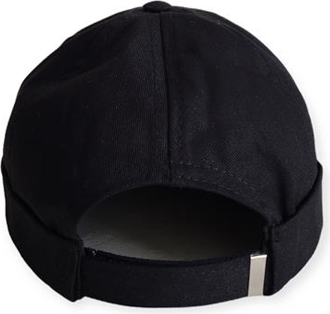 Outlet Çarşım Erkek Siyah Docker Şapka Sipersiz Hipster Skullcap Hiphop görsel 2