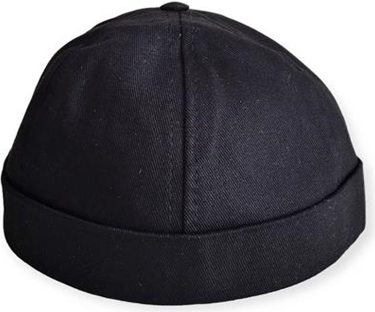 Outlet Çarşım Erkek Siyah Docker Şapka Sipersiz Hipster Skullcap Hiphop görsel 4
