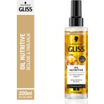 Gliss Oil Nutritive  Omega 9 ve Marula Yağı içeren Besleyici Saç Bakım Kremi 200 ml Yıpranmış Saçlar