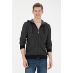 U.S. Polo Assn. Erkek Antrasit Melanj Triko Hırka 50271075-VR081