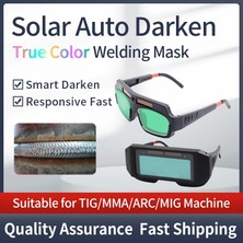 Mingjin Shop 1 YZ05 Gerçek Renk Stili Güneş Otomatik Kararan Gözler Maske Kaynak Kask Kaynak Maskesi Siperliğipatcheyes Kaynakçı Gözler Gözlük (Yurt Dışından)