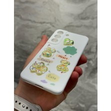 SPHONE Samsung Galaxy S22 Kılıf 3D Kabartma Emoji Ayıcık Çiçek Kurdele Happy Good Luck Funny Heart Toys