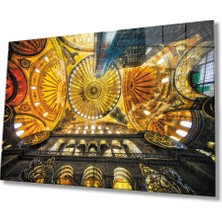 Miraax Geometrik  Mimari  Ayasofya  Dayanıklı  Cam Tablo