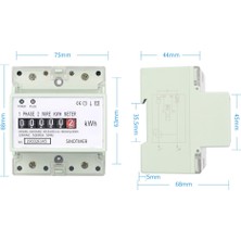 Archive Elektrik Tek Fazlı Iki Telli Ac 220V 100A Enerji Ölçer Kwh Sayacı Tüketimi Analog Elektrik Wattmetre(A) (Yurt Dışından)