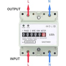 Archive Elektrik Tek Fazlı Iki Telli Ac 220V 100A Enerji Ölçer Kwh Sayacı Tüketimi Analog Elektrik Wattmetre(A) (Yurt Dışından)