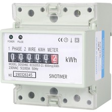 Archive Elektrik Tek Fazlı Iki Telli Ac 220V 100A Enerji Ölçer Kwh Sayacı Tüketimi Analog Elektrik Wattmetre(A) (Yurt Dışından)