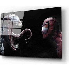 Miraax Fütüristik Örümcek Adam  Cam Tablo