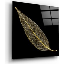 Miraax Gold Yaprak Cam Tablo