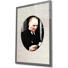 Miraax Çerçeveli Atatürk Cam Tablo