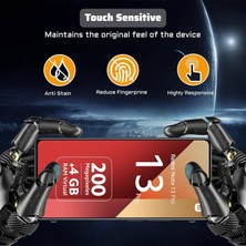 MTK Moveteck Xiaomi Redmi Note 13 Pro 5g Kılıf Kamera Korumalı Soft Yumuşak Silikon + 9h Tempereli Nano Cam 2'li Set Ekran Camı ve Kılıf