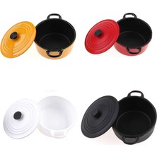 Pengfu Shop Gök Mavisi Tarzı 1:12 Evcilik Minyatür Mutfak Eşyaları Pişirme Gereçleri Mini Pot Kazan Kapaklı Tava Kahve Çay Bardakları Seramik Pot Oyun Mutfak Oyuncak (Yurt Dışından)
