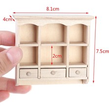 Pengfu Shop Resim Stili Olarak Ahşap Renk Dollhouse Minyatür Mmulated Ahşap Dolap Dolapları Çekmeceli Tv Dolabı Mobilya Modeli Oyuncak Aksesuarları (Yurt Dışından)