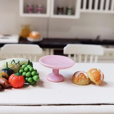 Pengfu Shop Bl Tarzı 1 Adet 1:12 Minyatür Gıda Dıy Craft Dollhouse Meramics Için Tatlı Pan Kek Standı Meyve Tepsisi Bebek Mutfak Oyuncaklar (Yurt Dışından)