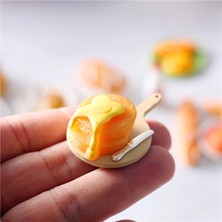 Pengfu Shop 1 Tepsi ile Ekmek Tarzı Ale Sevimli Minyatür Dollhouse Kahvaltı Barbies Için Mini Gıda Oyna Pretend Pullip Bebek Evi Mutfak Seti Oyuncaklar Kızlar Için (Yurt Dışından)