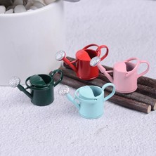 Pengfu Shop Pembe Tarzı Yeni Varış Metal Sulama Tenekesi Bahçe Minyatür Dekorasyon Çocuklar Çocuklar Için Bebekler Acces Dollhouse Minyatür Mobilya (Yurt Dışından)