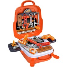 Pengfu Shop 22 Adet Tarzı Et Çocuklar Oyna Pretend Set Eğitim Montessori Oyuncak Çocuk Öğrenme Aracı Kiti ile Saklama Kutusu Çanta Simülasyon Onarım Aracı (Yurt Dışından)
