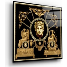 Miraax Antik Desenler Cam Tablo