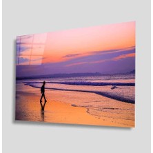 Miraax Gün Batımı Cam Tablo