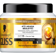 Gliss Oil Nutritive 4'ü 1 Arada Besleyici & Yeniden Yapılandırıcı Saç Bakım Maskesi