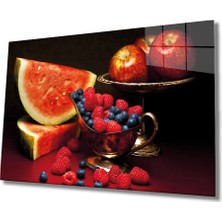 Miraax Meyveler Cam Tablo Fruits