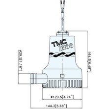 Tmc SR12110 Sintine Pompası 24V 1500 Gph