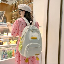 Love Home Büyük Kapasiteli Okul Çantası Kadın Ilkokul ve Ortaokul Öğrencileri Japon Çizgi Film Süper Sevimli Ördek Civciv Sırt Çantası Çocuk Sırt Çantası (Yurt Dışından)