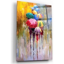 Miraax Şemsiyeler Cam Tablo