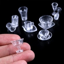 Pengfu Shop 13 Adet Tarzı Pcslot 1:12 Ölçekli Plaka Bardak Bulaşık Kase Sofra Seti Dollhouse Minyatür Oyuncak Bebek Maması Mutfak Oturma Odası Aksesuarları (Yurt Dışından)