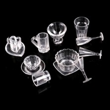 Pengfu Shop 13 Adet Tarzı Pcslot 1:12 Ölçekli Plaka Bardak Bulaşık Kase Sofra Seti Dollhouse Minyatür Oyuncak Bebek Maması Mutfak Oturma Odası Aksesuarları (Yurt Dışından)