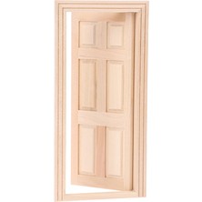 Pengfu Shop 18X8.5CM Tarzı Dıy Ahşap Pencere Kapı Bebek Evi Aksesuarları Çocuklar Için Oyuncak Oyna Pretend Bebek Evi Mobilya Simülasyon Minyatürleri (Yurt Dışından)