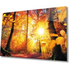 Miraax Gün Batımı Cam Tablo   Sunset Table