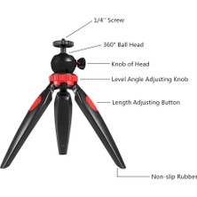 Coverzone Tripod Modern Tarasım 3 Ayak Mini Kamera ve Telefon Tripodu