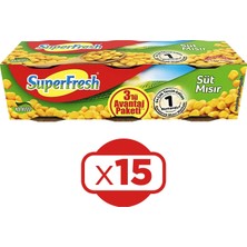 Superfresh Mısır Konserve 3X200 gr x 15 Paket