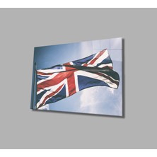 Miraax Birleşik Krallık Bayrağı Cam Tablo  ,united Kingdom Flag