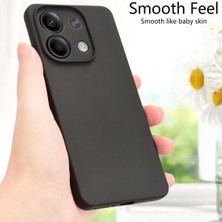 MTK Moveteck Xiaomi Redmi Note 13 Pro 4g Kılıf Kamera Korumalı Yumuşak Siyah Silikon + 9h Ekran Koruyucu Cam Set