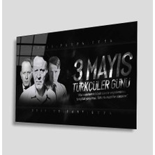 Miraax Türkçüler Günü Cam Tablo
