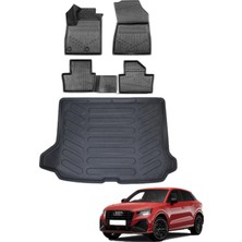 Kalite Oto Audi Q2 2017 Model Bagaj Havuzu+Araca Özel Üretim 3D Havuzlu Paspas