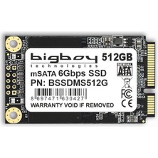 Bigboy BSSDMS512G 512GB 550-490MB MSATA SATA3 Notebook SSD