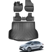 Kalite Oto Honda City 2022 Model Bagaj Havuzu+Araca Özel Üretim 3D Havuzlu Paspas