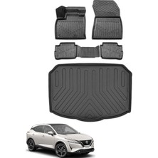 Kalite Oto Nissan Qashqai 2024 Model Alt Kademe Bagaj Havuzu+Araca Özel Üretim 3D Havuzlu Paspas