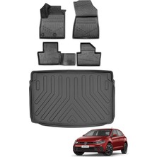 Kalite Oto Polo 2022 Model Comfortline Paket Üst Kademe Bagaj Havuzu+Araca Özel Üretim 3D Havuzlu Paspas