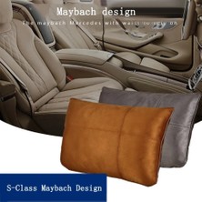 Cdwishbest Siyah Stil Jınserta Süet Kumaş Araba Koltuğu Geri Bel Yastığı Maybach Tasarım S Sınıfı Bel Desteği Dinlenme Yastığı Araba Koltuğu Ofis Koltukları Için (Yurt Dışından)