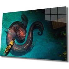 Miraax Sualtı Dünyası Cam Tablo Marine Life