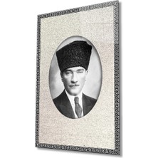 Miraax Çerçeveli Atatürk Cam Tablo
