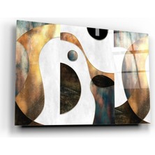 Miraax Soyut Desen Cam Tablo